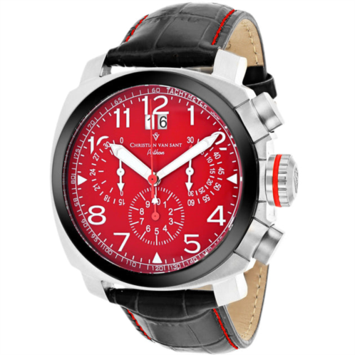 Christian Van Sant mens red dial watch