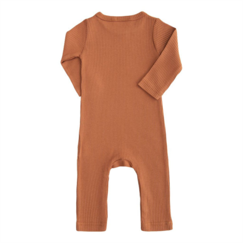 BANBLU orange terracotta ls modal romper