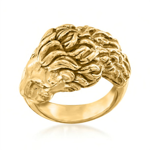 Ross-Simons italian 18kt yellow gold lion head ring