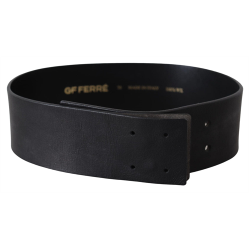 GF Ferre genuine leather wide logo waist womens belt