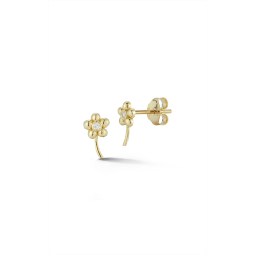 Ember Fine Jewelry 14k gold & diamond flower stud earrings