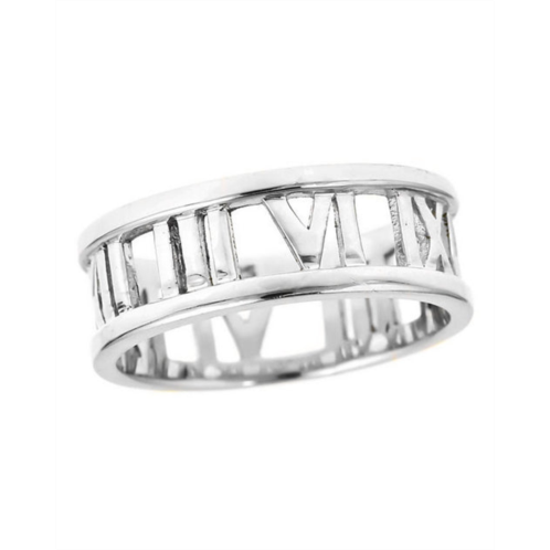 Sterling Forever roman numeral band ring in sterling silver