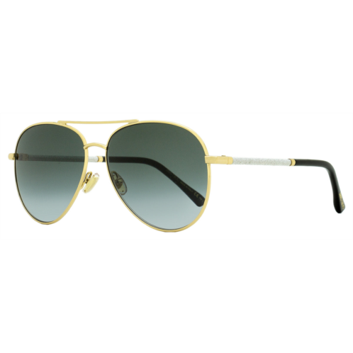 Jimmy Choo womens pilot sunglasses devan rhl9o gold/black 59mm