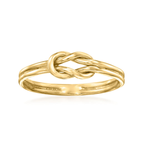 RS Pure by ross-simons 14kt yellow gold knot ring