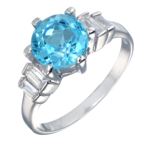 Vir Jewels sterling silver blue topaz ring (2.50 ct)