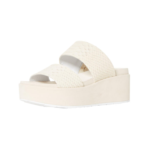 J/Slides quincy womens embossed leather slides wedges