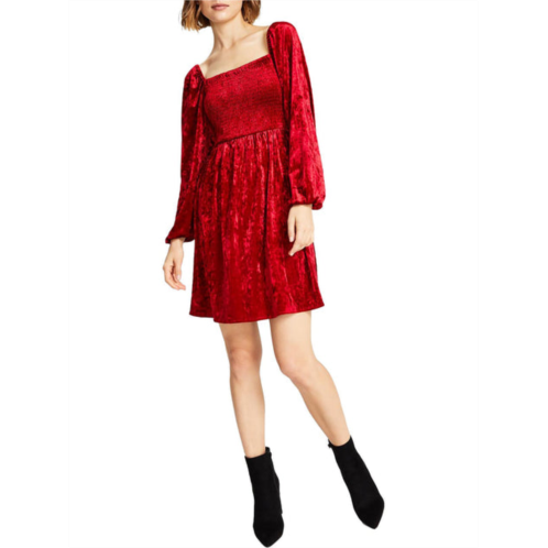 Bar III womens velvet mini fit & flare dress