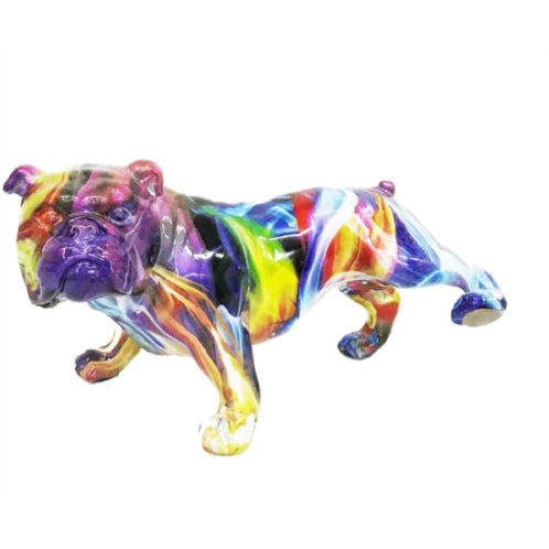 Interior Illusion Plus interior illusions plus smoke art bull dog with leg up - 10.5 long