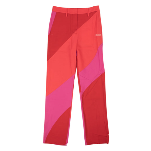 Off-White red fuchsia spiral formal pants