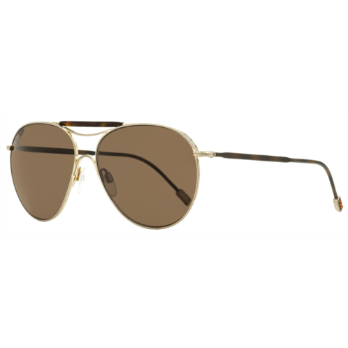 Ermenegildo Zegna mens couture sunglasses zc0021 29j antique gold/havana 57mm