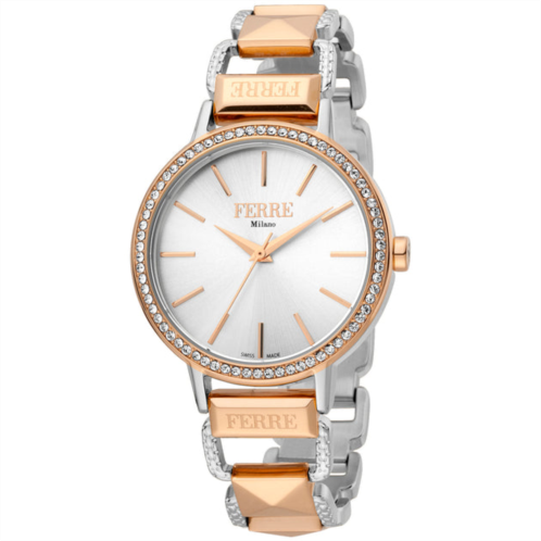 Ferre Milano womens silver dial watch