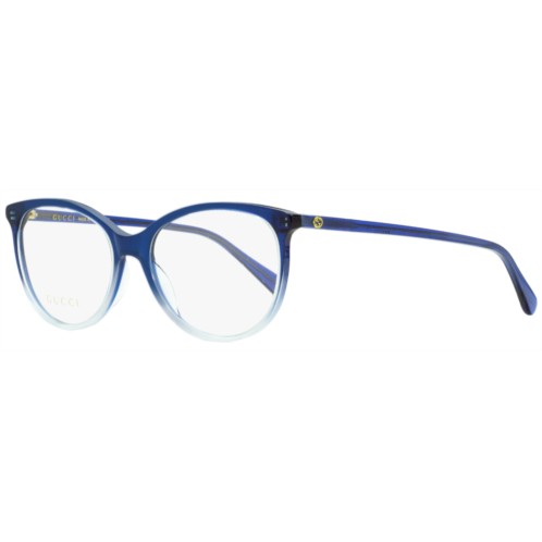 Gucci womens oval eyeglasses gg0550o 004 blue gradient 51mm