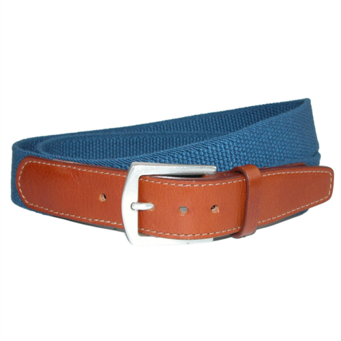 CrookhornDavis newport pique cotton woven elastic belt