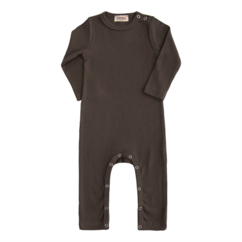 BANBLU brown oak ls modal romper