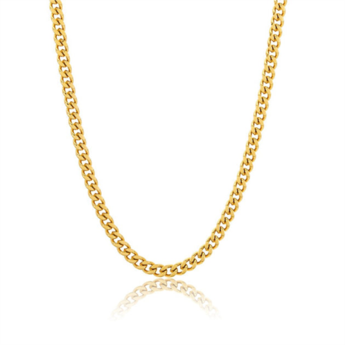 Adornia 5mm cuban chain gold 24