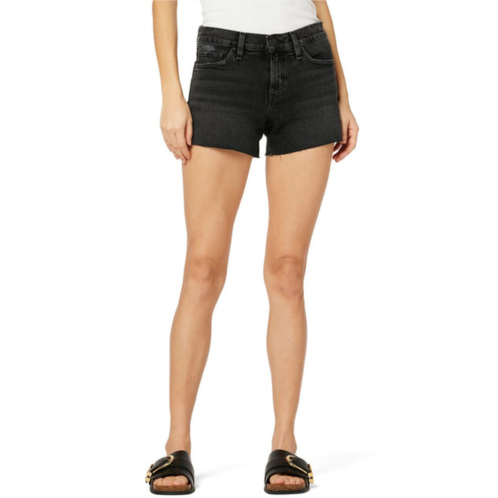 HUDSON Jeans gemma mid-rise short jet black jean