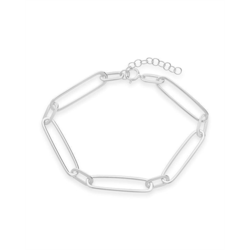 Sterling Forever sterling silver polished large link bracelet