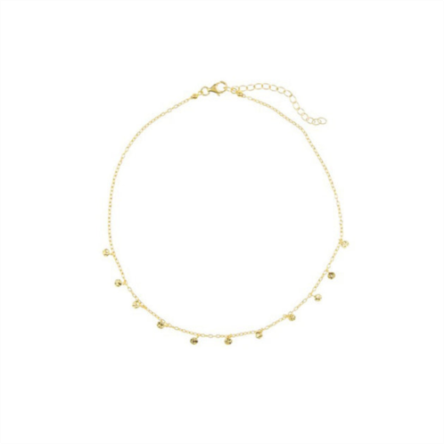 Adornia confetti choker necklace gold