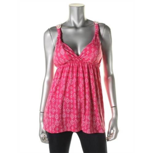 Pink Rose juniors womens padded bust babydoll tank top