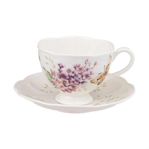 Lenox butterfly meadow orange sulphur 8-ounce cup and saucer set