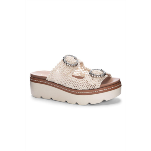 CHINESE LAUNDRY sonder platform slide sandal in macrame