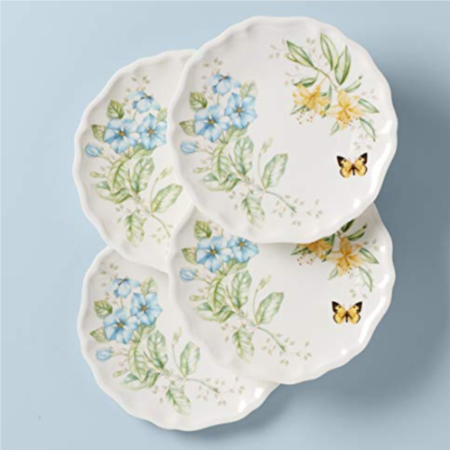 Lenox butterfly meadow melamine dinner plates (set of 4) white