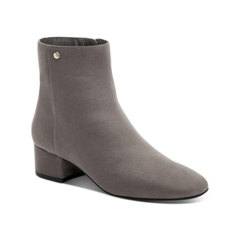 Charter Club heatherr womens covered heel zipper booties