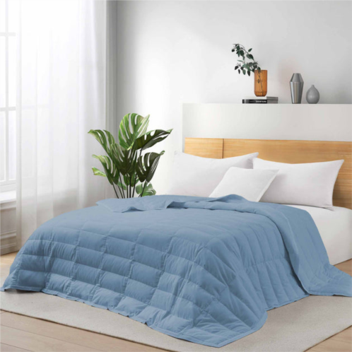 Puredown tencel lyocell lightweight cooling down bed blanket comforter, king or queen size quilt