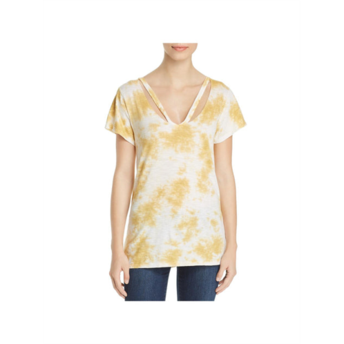 Elan womens cut-out tie-dye t-shirt