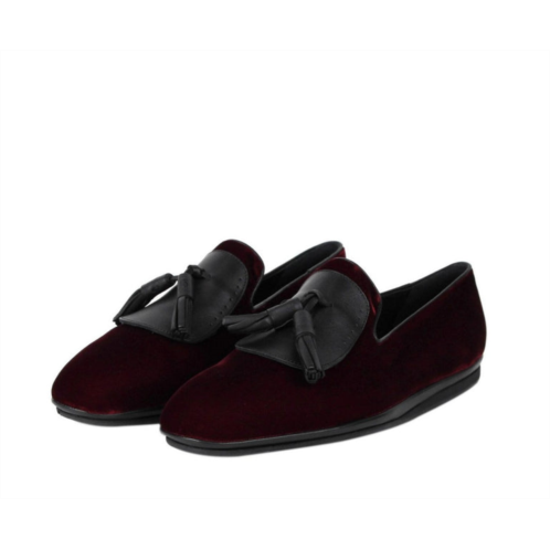 Salvatore Ferragamo mens velvet tassel loafer