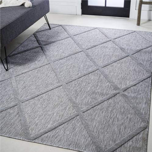 JONATHAN Y salines diamond trellis indoor/outdoor area rug