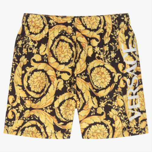 Versace black & gold swim shorts