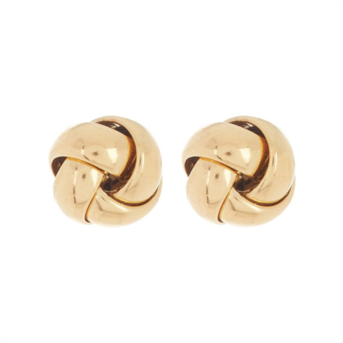 Adornia knot stud earrings gold