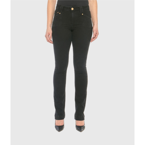 Lola Jeans kristine-rblk mid-rise straight jeans