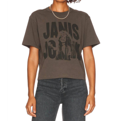 Chaser janis joplin icon tee in safari green