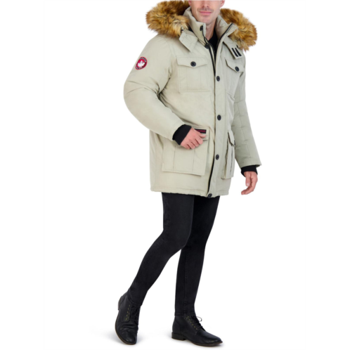 Canada Weather Gear mens faux fur heavyweight parka coat