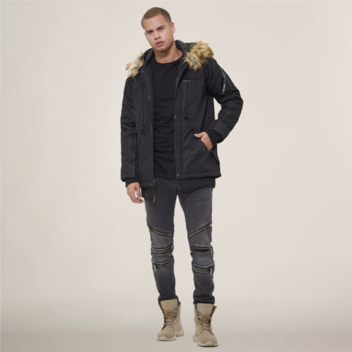 Members Only mens oxford snorkel parka jacket