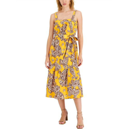 INC womens printed midi sundress