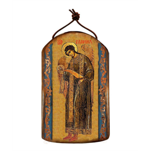 Designocracy saint gabriel archangel wooden greek christian orthodox icon ornament