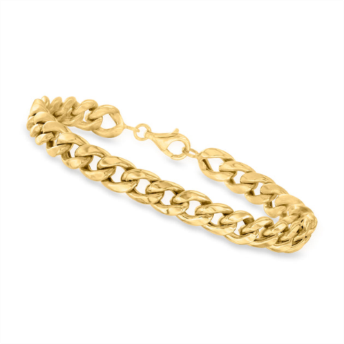 Canaria Fine Jewelry canaria 7mm 10kt yellow gold curb-link bracelet