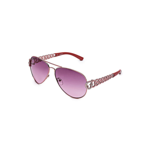 Guess Factory chain-link aviator sunglasses