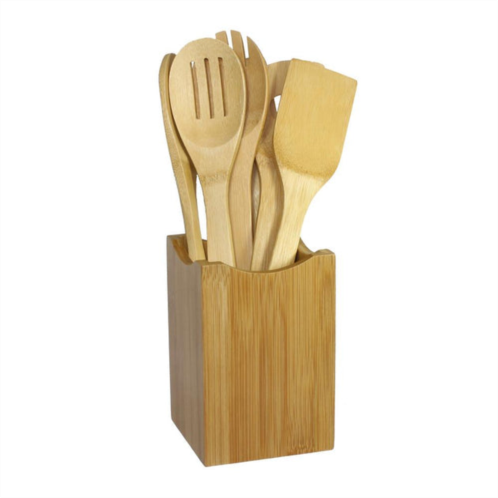 Oceanstar 7 piece bamboo cooking utensil set