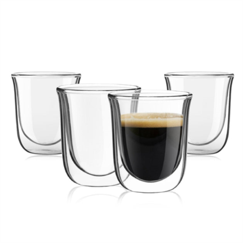 JoyJolt javaah double wall insulated glasses - 2 oz - set of 4