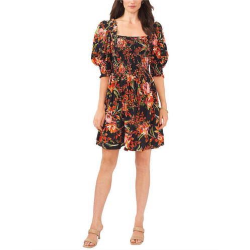 MSK womens floral mini fit & flare dress