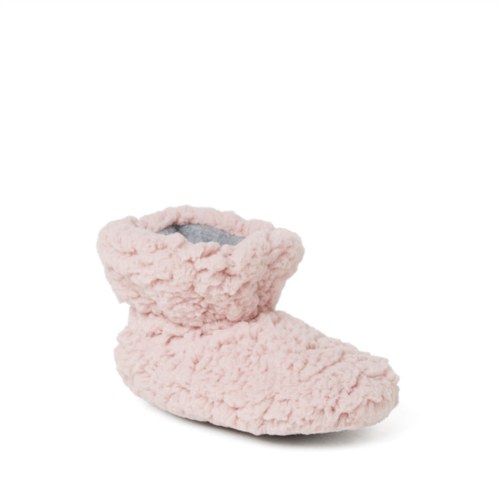 Dearfoams kids unisex harley pile baby bootie slipper