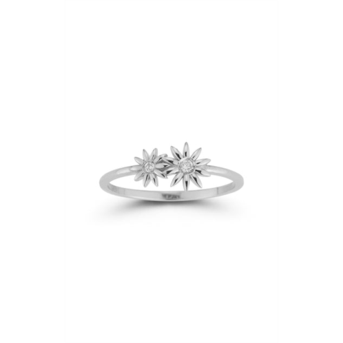 Ember Fine Jewelry 14k white gold & diamond daisy ring