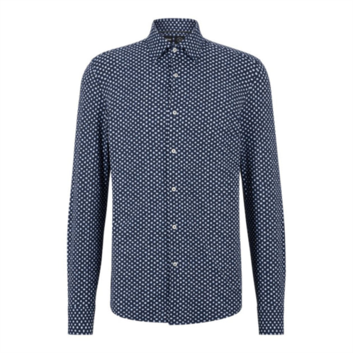 BOSS slim-fit shirt in printed performance-stretch jersey