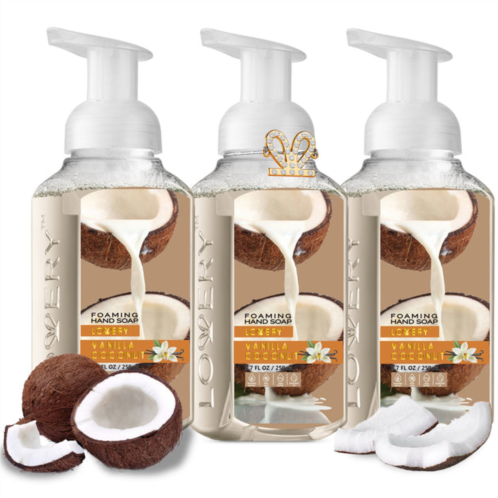 Lovery foaming hand soap - pack of 3 -?vanilla coconut scent