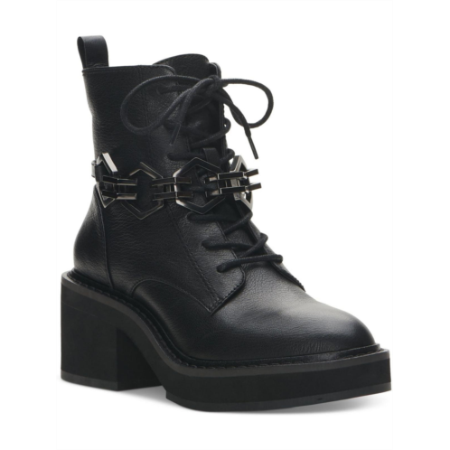 Vince Camuto keltana womens zipper leather combat & lace-up boots