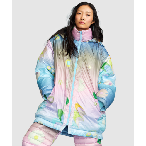 Cynthia Rowley print nylon down puffer jacket